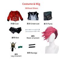 Arcane Vi Cosplay Kostiumas Perukas Plaukai Anime Jinx Sesers Cosplay Apranga Vi Cosplay Batai Batai Odinė Striukė M black