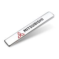 3D Chrome Sport Stickers Auto Fender Emblem For Mitsubishi Pajero Outlander Jinxuan ASX Lancer ex Lancer Galant Ralliart PO2 white
