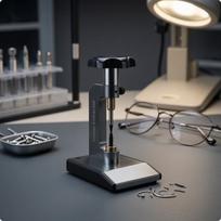Spectacle Screw Extractor Full-Metal for Optical Shops gray