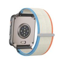 For Garmin Venu X1 Watch Strap Nylon Two-Section Wristband Smart Breathable Metal Mid-Ring Loop Replacement Watch Strap Garmin Venu X1 gray