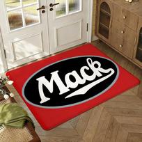 MACKs Truck Floor Mat Soft Thickened Absorbent Non-Slip Bedroom Living Room Door Mat Home Decor Flannel Rugs 100cm x 150cm black
