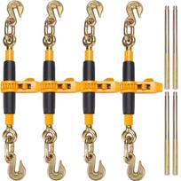 VEVOR Ratchet Chain Binder, 5/16 -3/8  Heavy Duty Load Binders, with G80 Hooks 7,100 lbs Secure Load Limit, Labor-saving Anti-skid Handle