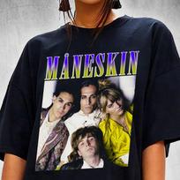 Maneskin T-shirt- M brown