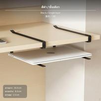 Heavy Duty Desktop Stand Hanging Organizer Under Desk Shelf Mount 22 Lb Support Black #1 white