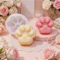 Cat Paw Silicone Mold for Aroma Gypsum & Resin Standard brown