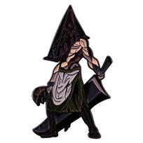 Silent Hill Pyramid Head Horror Game Metal Pin Badge & Backing black