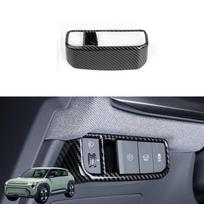 For KIA EV3 2024 2025 Carbon Fiber Pattern Interior Dashboard Central Console Gear Shift Window Button Air Vent Cover RHD/LHD Headlight adjustment gray