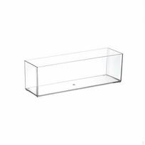Clear Rectangular Tray Multi-Purpose Container Easy to Clean Transparent_High-long-l