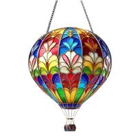 Hot air balloon decorative lanterns, Valentine's Day decorative acrylic pendants, Decorative Light For Garden Porch Yard blue
