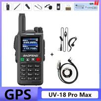 Baofeng UV 18 PRO MAX GPS Walkie Talkie AM FM Six-Band Wireless Copy Frequency Long Range High Power Type-C NOAA Two Way Radios USB Plug