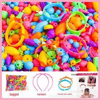 DIY Pop Bead Bracelet Kit for Girls – Creative, Cordless Crafting Accessories