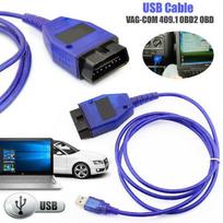 Car Usb Vag Com Interface Cable Kkl Vag Com 409.1 Obd2 Ii Obd Diagnostic Scanner Auto Cable Aux black