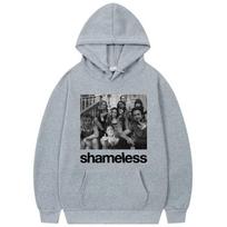 TV Play Shameless Graphic Hoodies Streetwear Harajuku Vintage Hooded Sweatshirts Men Women Casual L gray