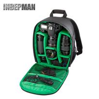 Waterproof DSLR Camera Backpack Outdoor Travel Photography Nylon Dual-Shoulder Bag With Shockproof Anti-Theft Design 25x15x34 cm