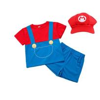 Bros Costumes Cosplay Show Set For Kids With Stylish Cartoon Design Boy,90 red