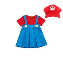 Bros Costumes Cosplay Show Set For Kids With Stylish Cartoon Design Girl,100 red