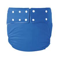 Suaugusiųjų daugkartinio naudojimo vandeniui atsparios inkontinencinės kelnaitės-sauskelnės su apsauga nuo pratekėjimo Size L 40-80kg (Ice Silk Lining) karališkos mėlynos spalvos