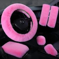 Pliušinis vairaračio užvalkalas Imituotas triušio kailis Elastingas Žieminis Šiltas Neslystanti rankenos apsauga Unisex 38cm