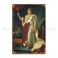 Francois Gerard Napoleon Bonaparte Metal Plaque Printed Party Wall Decor Party Cinema Tin Sign Poster 20x30cm（7.8x11.8inch） beige