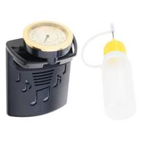 Guitar Humidifier with 10ml Drip Bottle and Hygrometer for Acoustic Guitars Prevents Wood Cracking in Dry Climates 1 black