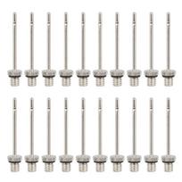 20Pcs Air Pumps Needle Pumps Accessory Inflatable Needle for Basketball Soccer Volleyball Replacement Inflation Needle white
