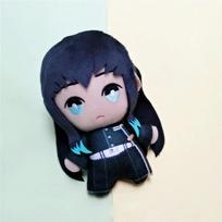 15cm Anime Demon Slayer Kanroji Mitsuri Plush Doll Toy Muichiro Tokito Cosplay Cute Soft Stuffed Toys Small Pendant For Children 15cm gray