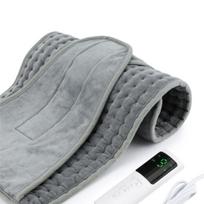 110V 220V Washable Electric Heating Pads for Cramps Winter Heater Mat For Office Sofa Beds Waist Back Warmer Blankets Camping EU šviesiai pilka spalva
