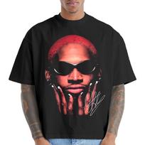 Dennis Rodman Shirt, Basketball shirt, Classic 90s Graphic Tee, Unisex, Vintage Bootleg, Gift, Retro 110 black
