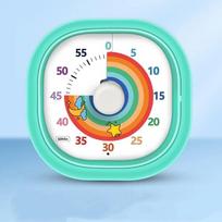 Silent Visual Countdown Timer with Night Light Portable No Ticking Time Tool for Kitchen School Classroom Home Daily Use A3 blue