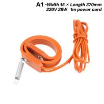 Energijos taupymo silikoninė šildymo juosta 220V AC Saugus izoliacija 15 mm pločio 370-920 mm ilgio šildymo, vėdinimo ir oro kondicionavimo sistemoms A12