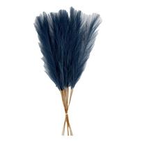20Pcs 50cm/22in Tall Artificial Pampas Grass Fluffy Texture Artificial Flowers  Vase Filler mėlyna