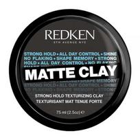REDKEN Matte Clay Styling Flexible Hold Head for Men & Women Safe Formula Includes UV Filter 50ml 1 pcs gray
