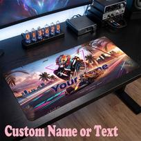 Max Verstappen Customized Name Text Mouse Pad, Large Desk Mouse Mat Personalized Home Office Present 30cmx80cm