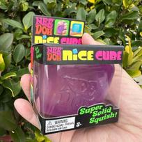 Nee Doh Nice Cube Super Solid Squish Toy pink
