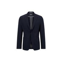 Hugo Boss notched-lapels single-breasted blazer 50490126-404 44 black