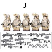 Mūsų specialiųjų pajėgų ruoniai kareiviai SWAT ginklai ginklai statybiniai blokai rinkiniai plytos rinkiniai klasikiniai ginklai modeliai vaikams žaislai
