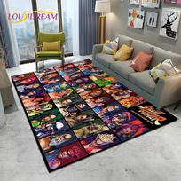 SF Retro Žaidimas Street Fighter Žaidėjo Kilimas Kilimas Namams Svetainei Miegamajam Sofai Durų Kilimėlis Dekorui, Vaikų Zonos Kilimas Neslystantis Grindų Kilimėlis 60x90cm gray