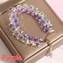 New Fashion Shiny Artificial Austria Crystal Bracelet for Women Jewelry AVE violetinė