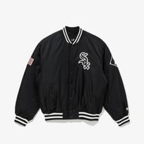 New Era Mlb Chicago White Sox Autentiškas stadiono švarkas Juodas blacks/S black