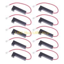 L8RE Pack of 10 Microwave Oven Fuses Microwave Oven Insurance Microwave Oven Accessory Plastic Texture Easy to Use Cable gray