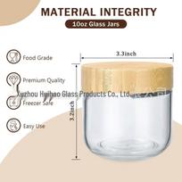 In-Stock High-Value Sealed Glass Storage Containers: Portable Oat Cup, Yogurt Bottle, High-Temperature-Resistant Mason Jar. 401-500 ml beige