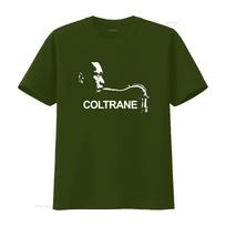 John William Coltrane Blue Train 50-ųjų Albumai Saksofonas Marškinėliai Šaunus Džiazo Muzikantas Dizainas vintage Skalbti Kvėpuojantys Universalūs L gray