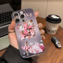 A-Ariana G-Grande Transparent Phone Case For iPhone 16 15 14 13 12 11 Pro Max Plus Soft Cover iPhone 17 Pro brown