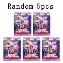 24pcs Random Blind Box 5-12cmAnime KPop Demon Hunters Girls Group RUMI MIRA ZOEY Figure Action Pvc Model Playthings Ornaments Gifts pink