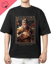 Black Myth WUKONG Tshirt New Arrival Gamer Shirt Unisex Women Short Sleeve Graphic T Shirts Oneck Cotton Streetwear Tee Tops 3XL brown