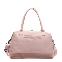 Casual Solid Travel Tote Bag 2026 High Quality Leather Shoulder bags for Women Large Capacity Fashi Commuting Crossbody Bags rožinė