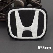 Stiliaus siuvinėtas pleistras Apyrankė Kuprinės ženklelis Kabliukas Pagrindas Drabužiams Honda CB400 CB650 FCBF CBR25ORR CRF SH3O0 NC75O ZP8 Sewing style juoda