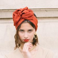 Vintažinė minkšta prancūziška turbaninė kepurė Madinga moteriška bandana galvos juosta Moteriškas plaukų uždangalas kepuraitė Moterų galvos apdangalai Musulmoniška skara kepuraitė One Size red