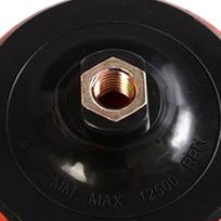 Polisher Backing Plate Hex Interface Self Adhesive ABS 125mm Sanding Disc for Automobile M14 black