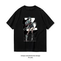 Jane Doe From Zenless Zone Zero Tshirt Unisex Unisex Summer Cotton Printed T Shirts Player Gamers Casual Shortsleeved Shirt S black